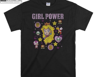 Nintendo Super Mario Peach Girl T-shirt Hoody Kids Child Tote Bag Tshirt S-M-L-XL-XXL-3XL-4XL-5XL Gildan Oversized Men Women Unisex 7137