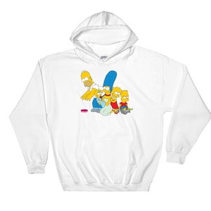 Cartoon Series The Simpsons Family Characters Poster Hoodie Sweatshirt Pullover S-M-L-XL-XXL-3XL-4XL-5XL Oversized Men Women Unisex 4910