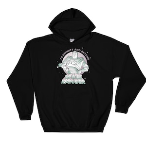 Retro Disney Pixar Toy Story Buzz Lightyear Space Ranger Hoodie Sweat Pullover S-M-L-XL-XXL-3XL-4XL-5XL Oversized Men Women Unisex AB785