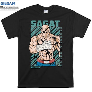 Street Fighter Sagat T-shirt Hoodie Kids Child Tote Bag Tshirt S-M-L-XL-XXL-3XL-4XL-5XL Gildan Oversized Men Women Unisex A330