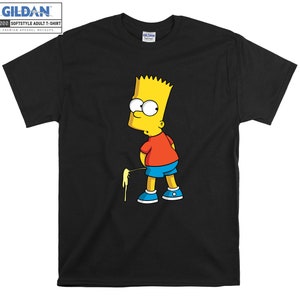 Simpsonowie Bart Simpson Piss Art Cartoon T-shirt Bluza z kapturem Bluza z kapturem T-shirt S-M-L-XL-XXL-3XL-4XL-5XL Oversized Mężczyźni Kobiety Unisex U245