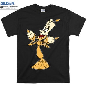 Beauty And The Beast Lumière T shirt Disney Art Cartoon T-shirt Tshirt S-M-L-XL-XXL-3XL-4XL-5XL Oversized Men Women Unisex 4755