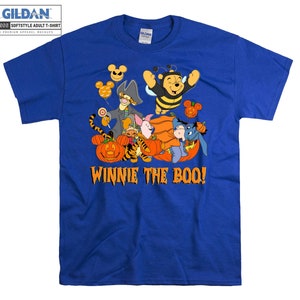 Disney Winnie The Pooh Halloween T-shirt Hoodie Kids Child Tote Bag Tshirt S-M-L-XL-XXL-3XL-4XL-5XL Gildan Oversized Men Women Unisex H108