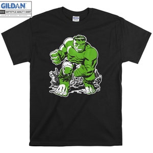 Marvel The Incredible Hulk Retro T-Shirt Hoody Kinder Tragetasche Tshirt S-M-L-XL-XXL-3XL-4XL-5XL Gildan Oversized Herren Damen Unisex 7064