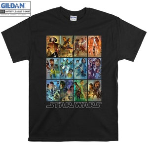 Star Wars Celebration Mural T-shirt Sweat à capuche Enfants Enfant Sac fourre-tout Tshirt S-M-L-XL-XXL-3XL-4XL-5XL Gildan Surdimensionné Hommes Femmes Unisexe A590