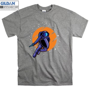 Warrior Astronaut Camiseta Space Gun Camiseta Fantástica Camiseta Oversized S M L XL XXL 3XL 4XL 5XL Hombres Mujeres Unisex D3361