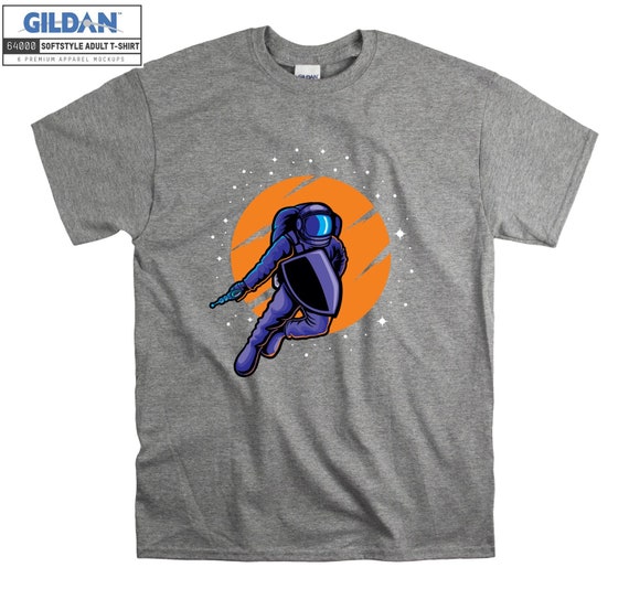 Warrior Astronaut T-shirt Space Gun Fantastic T Shirt Tshirt
