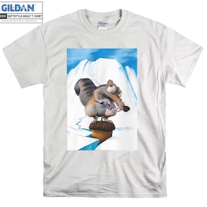 Scrat Iceberg Crack Ice Age T-shirt Felpa con cappuccio Bambini Bambino Tote Bag Tshirt S-M-L-XL-XXL-3XL-4XL-5XL Gildan Oversize Uomo Donna Unisex A220