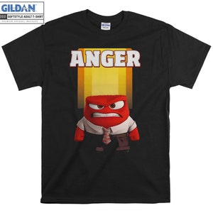 Disney Inside Out Anger Face T-shirt Hoody Kids Child Tote Bag Tshirt S-M-L-XL-XXL-3XL-4XL-5XL Gildan Oversized Men Women Unisex 6714