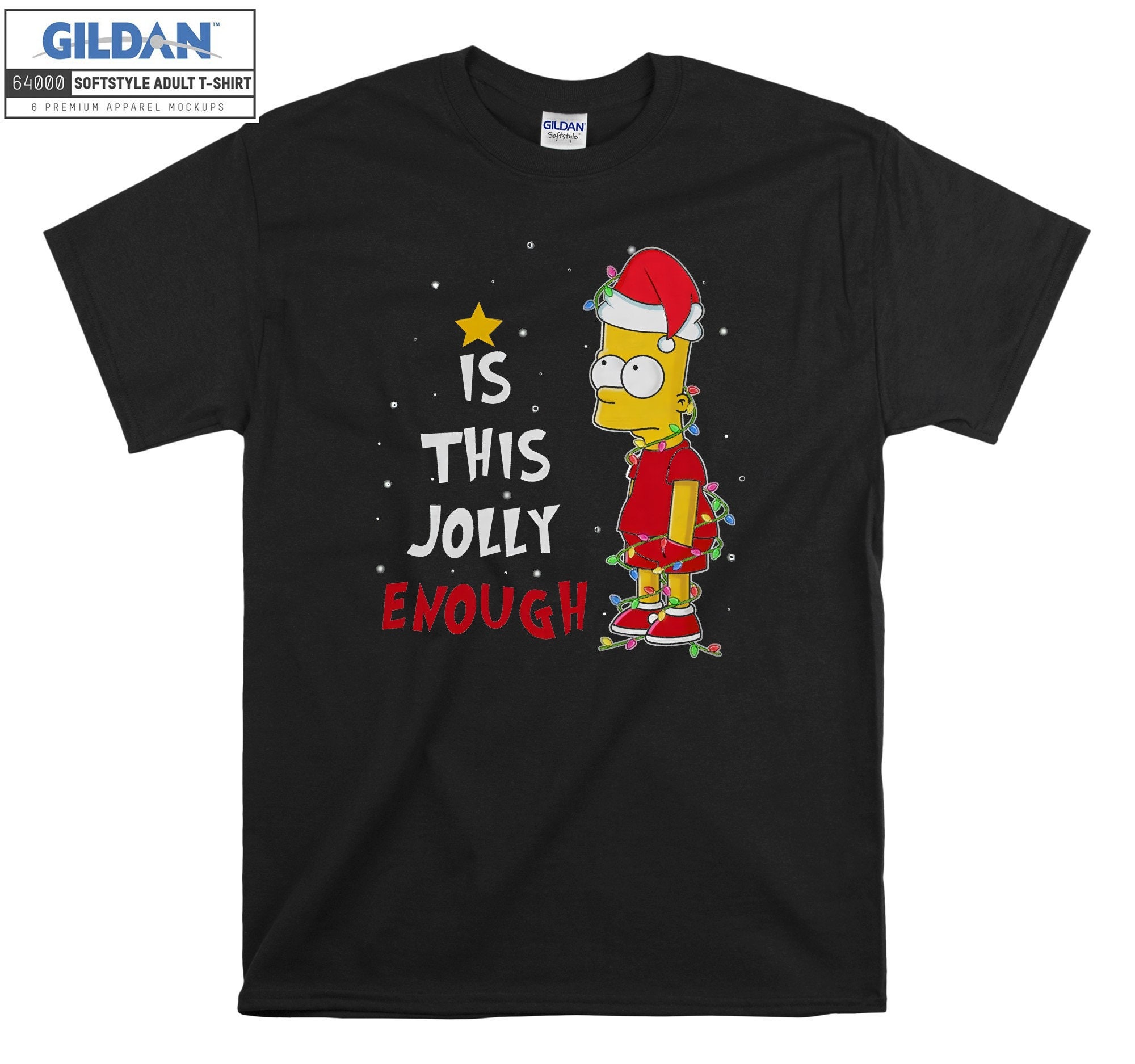 Discover Camiseta Navidad La Familia Simpsons Divertido Lindo para Hombre Mujer