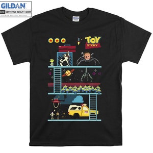 Pixar Toy Story 8-Bit T-shirt Hoodie Kids Child Tote Bag Tshirt S-M-L-XL-XXL-3XL-4XL-5XL Gildan Oversized Men Women Unisex A450