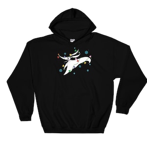 Sudadera con capucha y luz navideña de Pesadilla antes de Navidad, talla S, M, L, XL, XXL, 3XL, 4XL y 5XL, unisex, para hombre y mujer, AB902