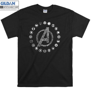 Marvel Avenger Noël Super-héros T-shirt Sweat à capuche Enfants Sac fourre-tout T-shirt S-M-L-XL-XXL-3XL-4XL-5XL Gildan Surdimensionné Hommes Femmes Unisexe A24