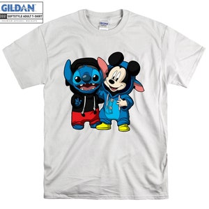 Disney Mickey Mouse Stitch Friends T-shirt Hoodie Enfants Enfant Tote Bag Tshirt S-M-L-XL-XXL-3XL-4XL-5XL Gildan Oversized Men Femmes Unisexe A304