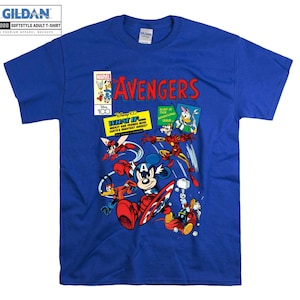 Mickey Mouse Friends Avengers T-shirt Sweat à capuche Enfants Enfant Sac fourre-tout Tshirt S-M-L-XL-XXL-3XL-4XL-5XL Gildan Surdimensionné Hommes Femmes Unisexe A347