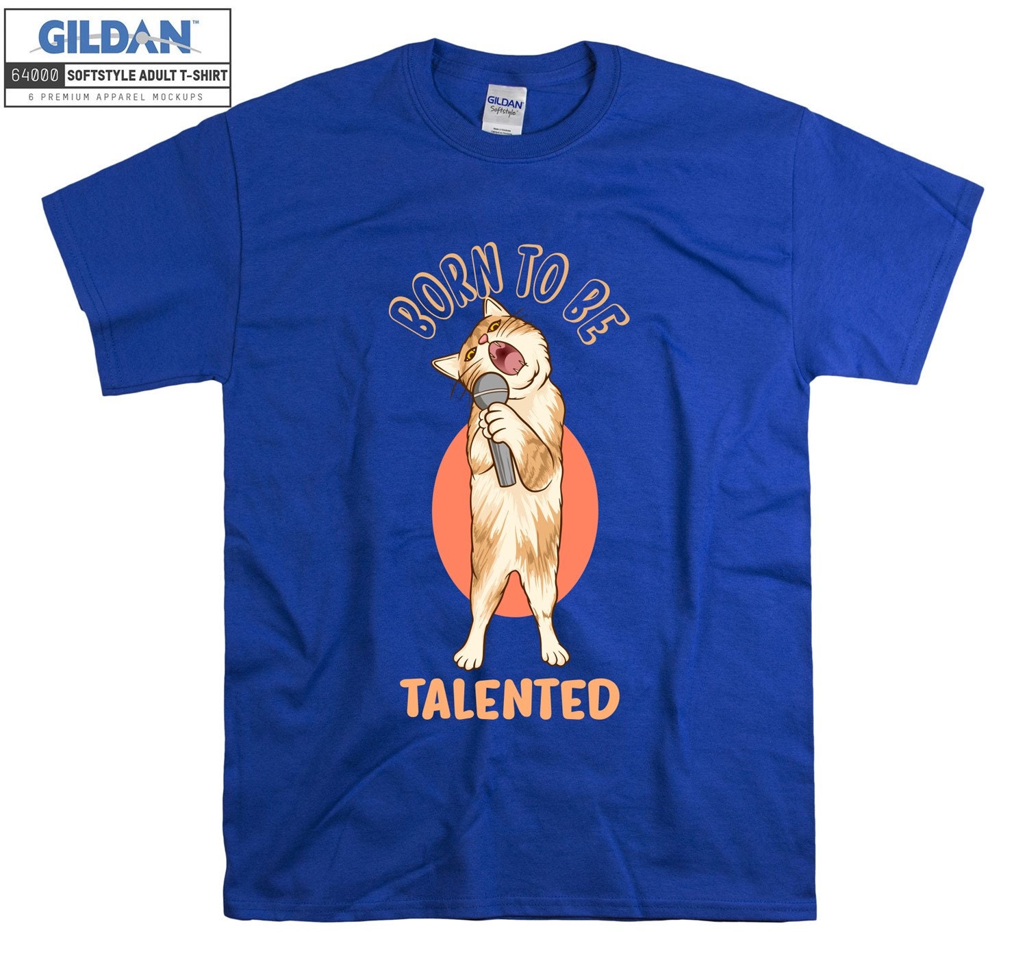 Born to Be Talented T-shirt Cat Singer T Shirt Tshirt Oversized