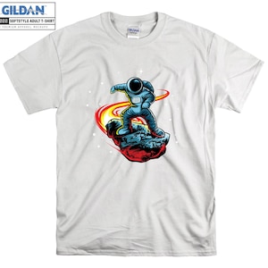 Meteorito Surf Camiseta Astronauta Fantástica Camiseta Camiseta Oversize S M L XL XXL 3XL 4XL 5XL Hombres Mujeres Unisex D3356