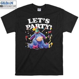 Eeyore Let’s Party Mignon Eeyore T-shirt Hoody Kids Child Tote Bag Tshirt S-M-L-XL-XXL-3XL-4XL-5XL Gildan Oversized Men Femmes Unisexe 6887