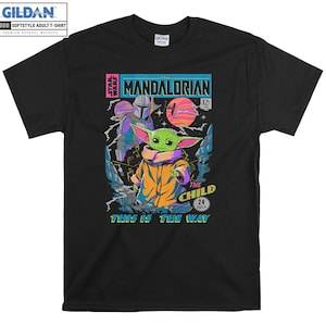 Baby Yoda The Mandalorian The Child T-shirt Hoody Kids Child Tote Bag Tshirt S-M-L-XL-XXL-3XL-4XL-5XL Gildan Oversized Men Femmes Unisexe 7204