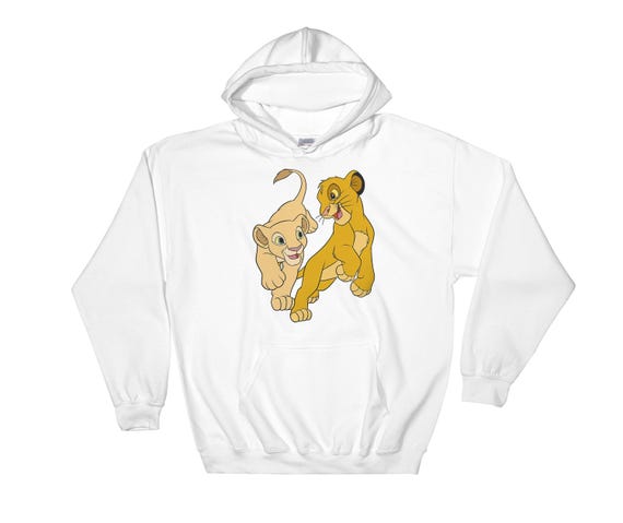 Disney Lion King Simba and Nala Playful Portrait Hoodie Sweat