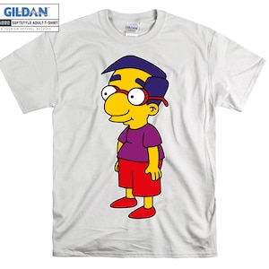 The Simpsons Milhouse Van Houten T shirt Art Cartoon T-shirt Tshirt S-M-L-XL-XXL-3XL-4XL-5XL Oversized Men Women Unisex 4827