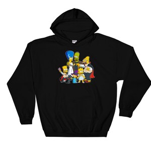 The Simpsons Famous Tv Series Characters Poster Hoodie Sweatshirt Pullover S-M-L-XL-XXL-3XL-4XL-5XL Oversized Men Women Unisex 6508