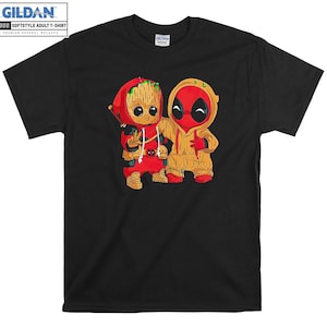 グルートとデッドプールの友達の面白いTシャツパーカーフーディーTシャツTシャツS-M-L-XL-XXL-3XL-4XL-5XL特大メンズレディースユニセックス6360