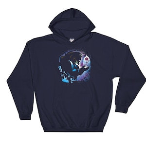 Disney Beauty And The Beast Famous Cartoon Poster Beast Hoodie Sweat  Pullover S-M-L-XL-XXL-3XL-4XL-5XL Oversized Men Women Unisex AC43