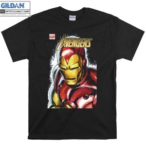 Avengers Iron Man Figura Camiseta Sudadera con capucha Niños Niño Bolso de mano Camiseta S-M-L-XL-XXL-3XL-4XL-5XL Gildan Hombres de gran tamaño Mujeres Unisex A773