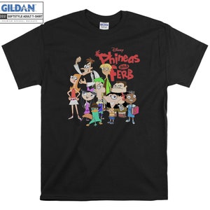 Phineas And Ferb Funny Cartoon T-shirt Hoody Kids Child Tote Bag Tshirt S-M-L-XL-XXL-3XL-4XL-5XL Gildan Oversized Men Women Unisex 7151