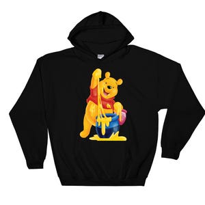 Disney Winnie The Pooh Winnie And Honey Famous Cartoon Hoodie Sweatshirt Pullover S-M-L-XL-XXL-3XL-4XL-5XL Oversized Men Women Unisex 5436