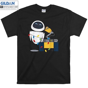 Wall-E Eve Christmas Light Wrap T-shirt Hoodie Kids Child Tote Bag Tshirt S-M-L-XL-XXL-3XL-4XL-5XL Gildan Oversized Men Women Unisex A290