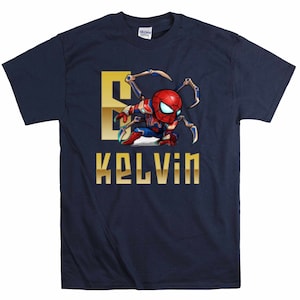 Chibi Spider-man Avengers Supereroe Compleanno Comic Regalo Per Figlio Figlia Divertente T-Shirt Personalizzata Per Uomo Donna Bambini Ragazzi Ragazza Bambino C12