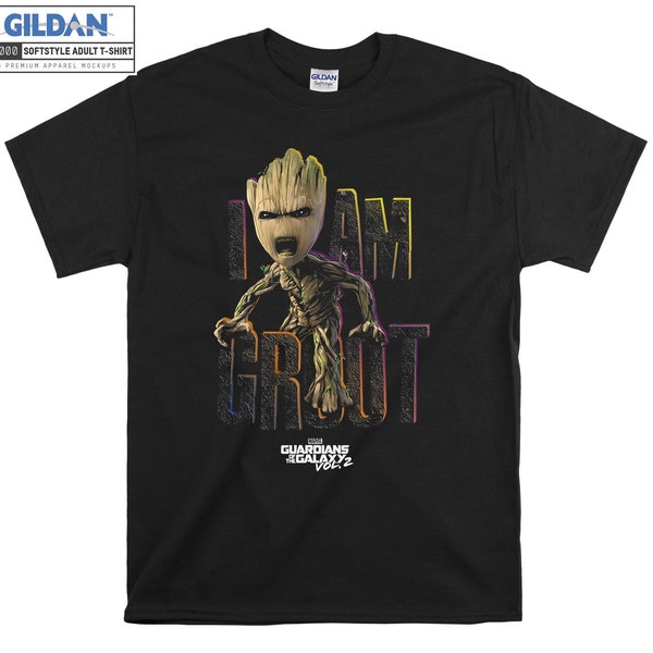 Marvel Guardians Vol.2 I am GROOT T-shirt Hoody Kids Child Tote Bag Tshirt S-M-L-XL-XXL-3XL-4XL-5XL Gildan Oversized Men Women Unisex 7030