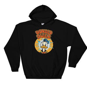 レトロ ドナルドダック クワック 面白いドナルド ディズニー パーカー スウェット プルオーバー S-M-L-XL-XXL-3XL-4XL-5XL オーバーサイズ メンズ レディース ユニセックス AC555