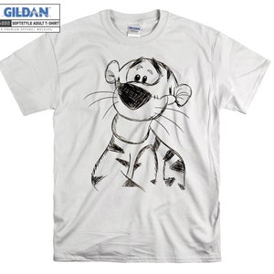 Disney Tigger Sketch Portrait T-shirt Hoodie Kids Child Tote Bag Tshirt S-M-L-XL-XXL-3XL-4XL-5XL Gildan Oversized Men Women Unisex A494