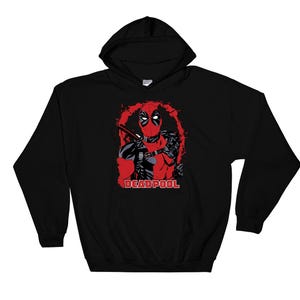 Funny Cartoon Super Hero Deadpool Cool Poster Hoodie Sweatshirt Pullover S-M-L-XL-XXL-3XL-4XL-5XL Oversized Men Women Unisex 6403