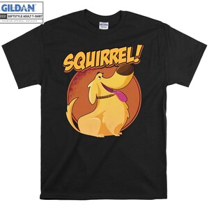 Disney Pixar Up grappige gegraven hond eekhoorn retro shirt Russell T-shirts, vakantiehoodies voor kinderen en volwassenen, aanpasbare kerstpyjama AC291