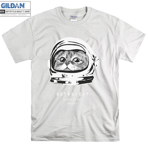 Astronaut Cat T-shirt Funny Animal T shirt Tshirt Oversized S M L XL XXL 3XL 4XL 5XL Men Women Unisex D3388