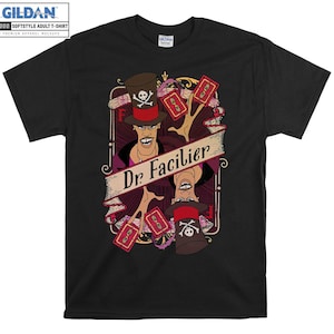 Villains Dr Facilier Playing Card Retro T Shirt Disney T-shirty, bluzy z kapturem dla dzieci i dorosłych na święta, personalizowane piżamy świąteczne AC832