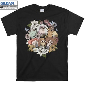 Vintage Floral Toy Story T-shirt Hoodie Kids Child Tote Bag Tshirt S-M-L-XL-XXL-3XL-4XL-5XL Gildan Oversized Men Women Unisex A817