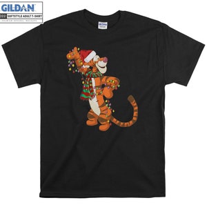 Disney Tigger Santa Hat Christmas T-shirt Hoody Kids Child Tote Bag Tshirt S-M-L-XL-XXL-3XL-4XL-5XL Gildan Oversized Men Femmes Unisexe 6833