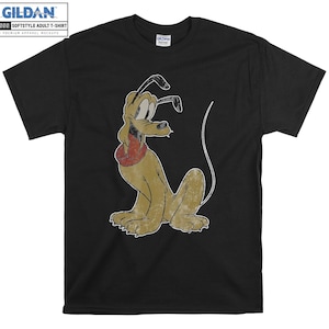 Pluto Hund Disney Süßes Gesicht Goofy T-Shirt Hoody Kinder Tragetasche Tshirt S-M-L-XL-XXL-3XL-4XL-5XL Gildan Oversized Herren Damen Unisex 7161