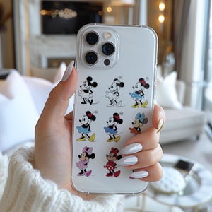 Disney Minnie Mouse Moods Poster Divertente Personaggio dei cartoni animati famoso Custodia per telefono a188