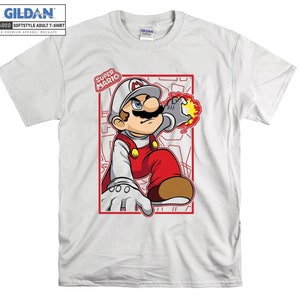 Personnage célèbre Super Mario T-shirt à capuche enfants enfant sac fourre-tout Tshirt S-M-L-XL-XXL-3XL-4XL-5XL Gildan surdimensionné hommes femmes unisexe A634