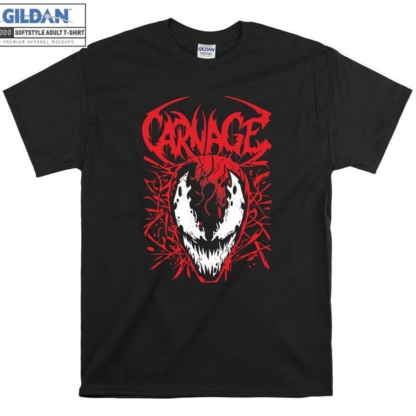 Venom Carnage Crazy Art Cartoon T-shirt à capuche T-shirt à capuche S-M-L-XL-XXL-3XL-4XL-5XL surdimensionné hommes femmes unisexe U259