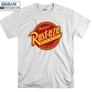 Disney Cars 2 Rust-Eze Ointment Logo Graphic T shirt Hoodie Hoody T-shirt Tshirt S-M-L-XL-XXL-3XL-4XL-5XL Oversized Men Women Unisex 8595
