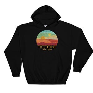 Vintage Star Wars Tatooine Postcard Disneyland Família Moletom Com Capuz Moletom P-M-L-XL-XXL-3XL-4XL-5XL Grande Masculino Feminino Unissex AB929