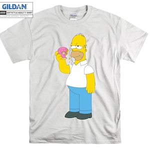 The Simpsons Homer Simpson Donuts Cartoon Hoodie Sweatshirt Hoody Long Sleeve S-M-L-XL-XXL-3XL-4XL-5XL Adult Oversized Men Women Unisex 4940