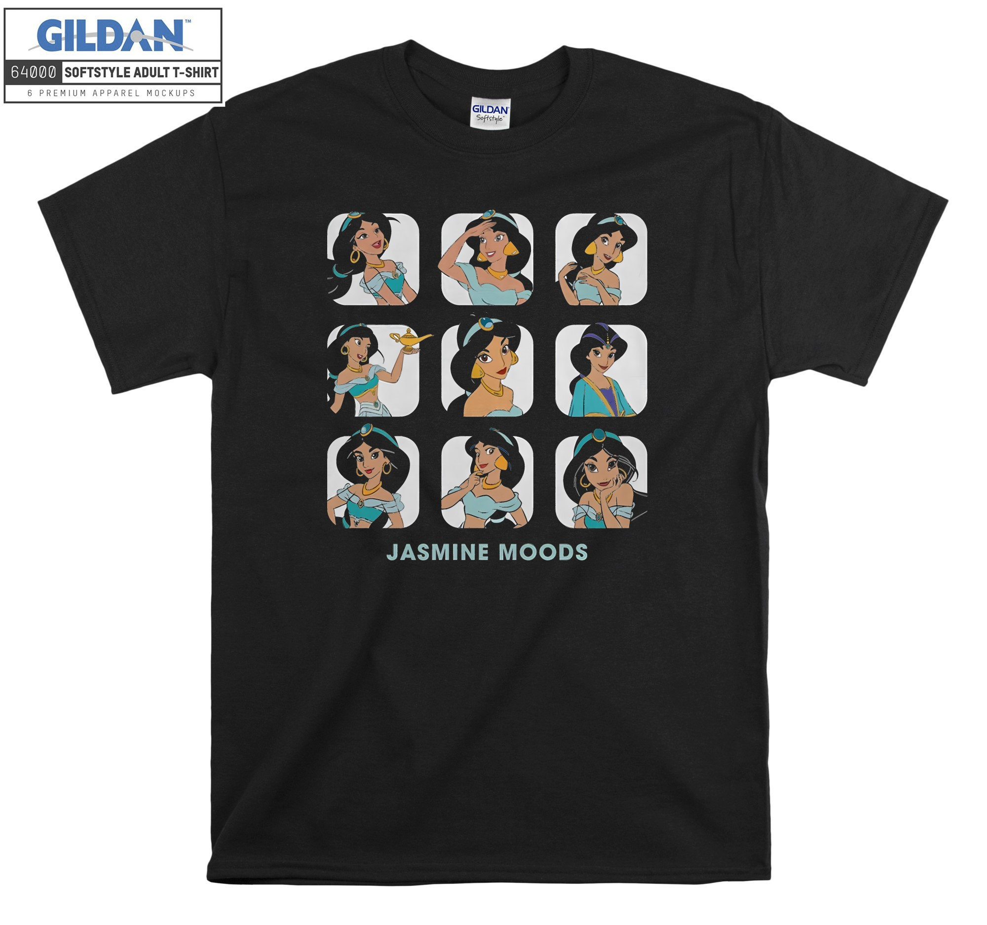 Discover Camiseta Princesa Disney Jasmine Hermosa Linda Vintage para Hombre Mujer